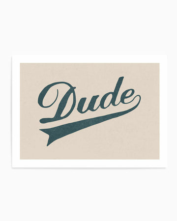 Dude By Florent Bodart | Art Print from Olive et Oriel where you can shop wallpaper and artworks online