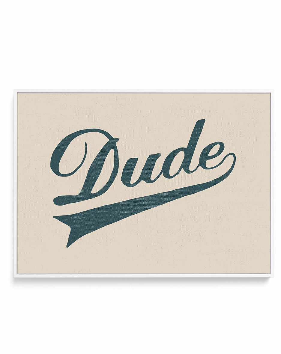 Dude By Florent Bodart | Framed Canvas Art Print