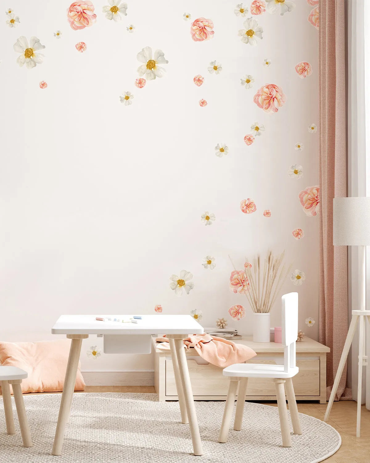 Duex Fleurs Decal Set from Olive et Oriel where you can shop wallpaper and artworks online