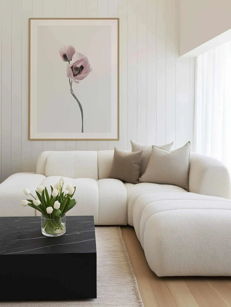 Duex Poppy II Art Print from Olive et Oriel where you can shop wallpaper and artworks online