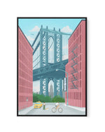 Dumbo, New York By Petra Lizde | Framed Canvas Art Print