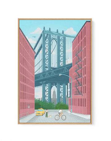 Dumbo, New York By Petra Lizde | Framed Canvas Art Print from Olive et Oriel where you can shop wallpaper and artworks online