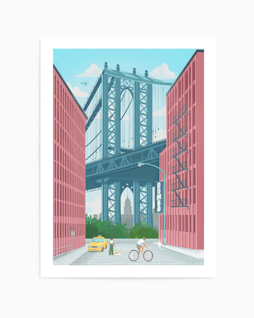 Dumbo, New York By Petra Lizde | Art Print from Olive et Oriel where you can shop wallpaper and artworks online