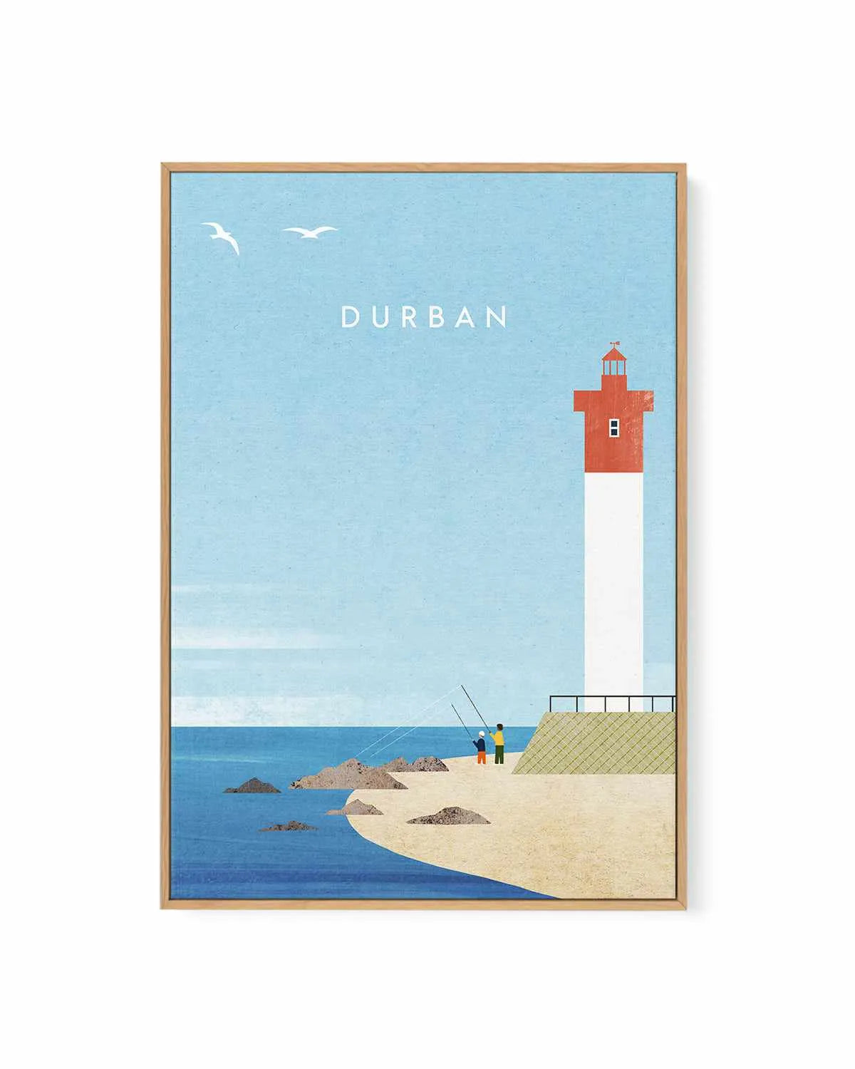 Durban by Henry Rivers | Framed Canvas Art Print from Olive et Oriel where you can shop wallpaper and artworks online