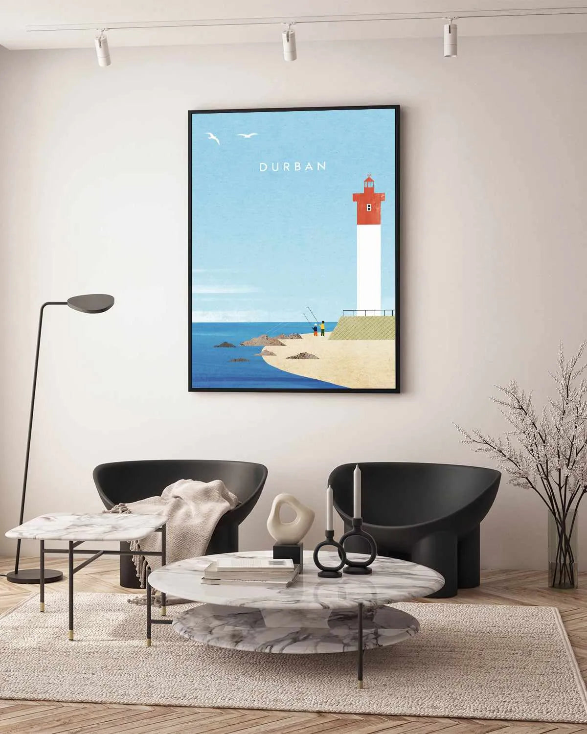 Durban by Henry Rivers | Framed Canvas Art Print from Olive et Oriel where you can shop wallpaper and artworks online