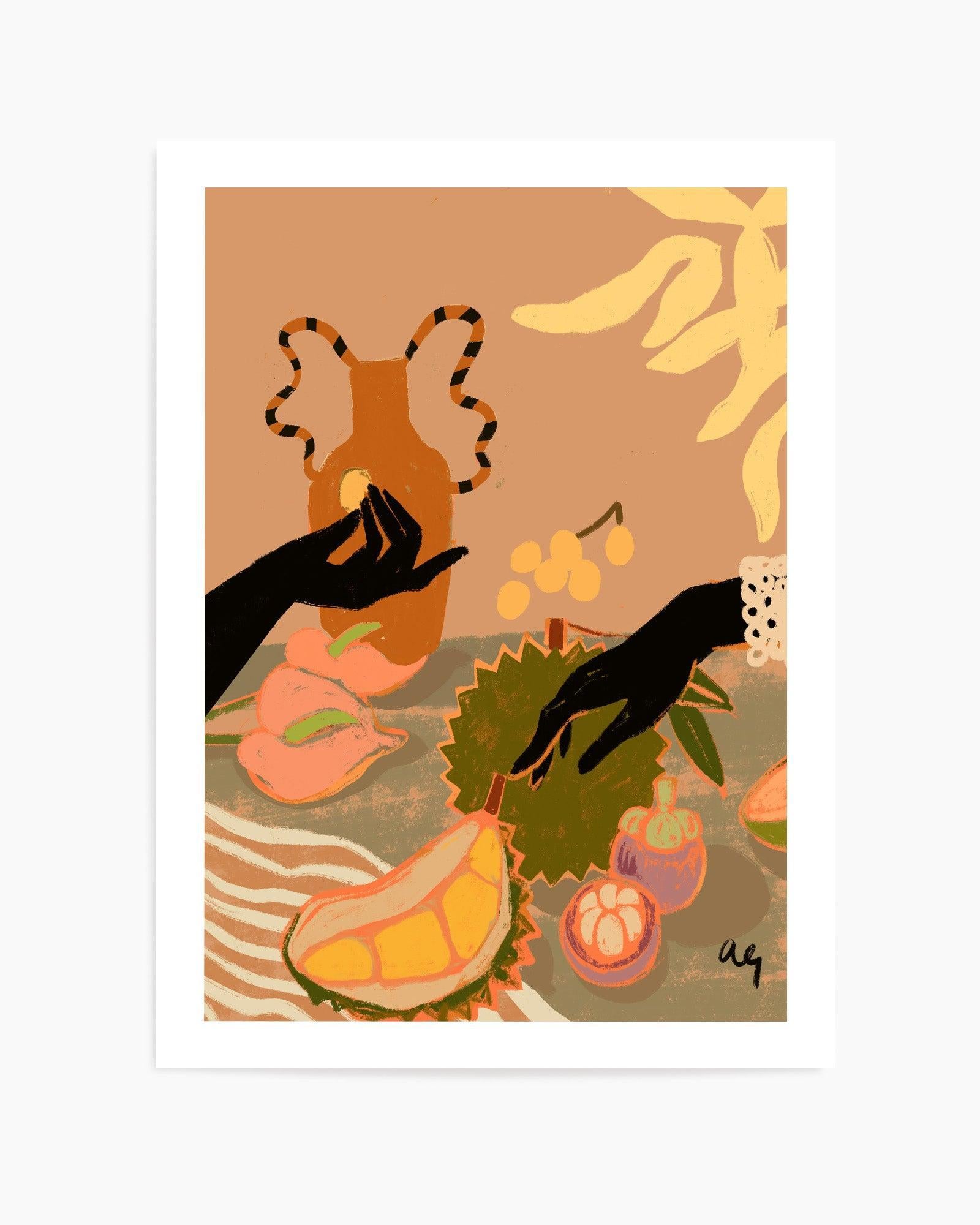 Durian Please by Arty Guava | Art Print from Olive et Oriel where you can shop wallpaper and artworks online