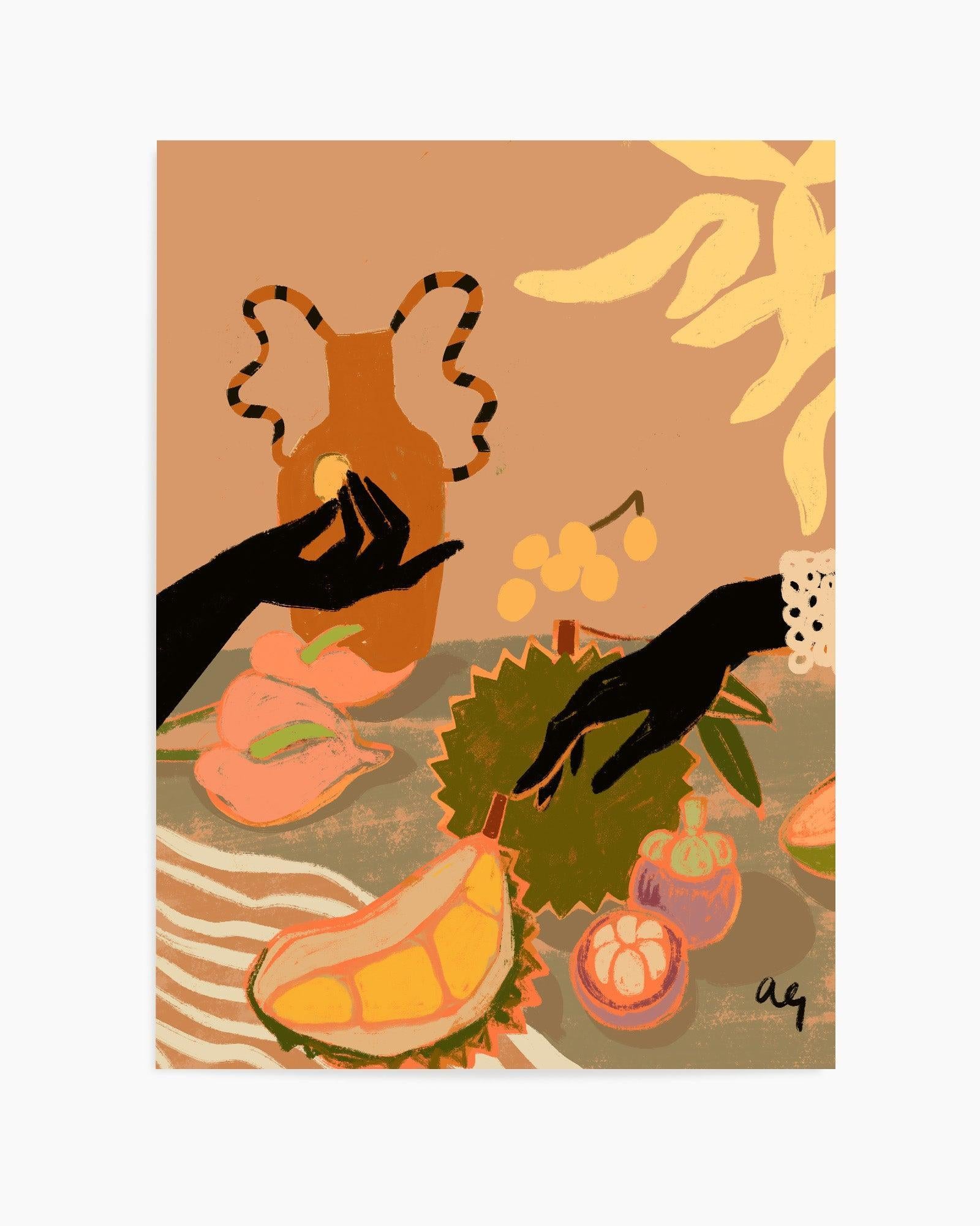 Durian Please by Arty Guava | Art Print from Olive et Oriel where you can shop wallpaper and artworks online