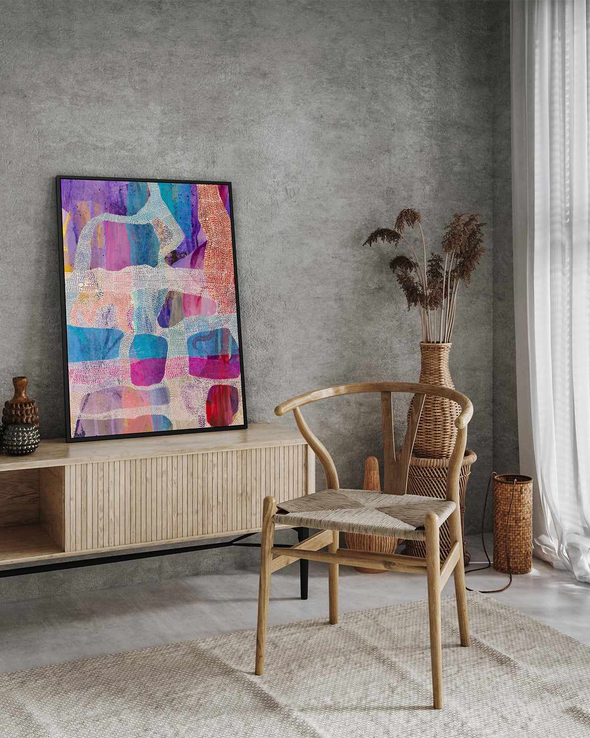 Dusk II by Laura Oczós | Framed Canvas Art Print