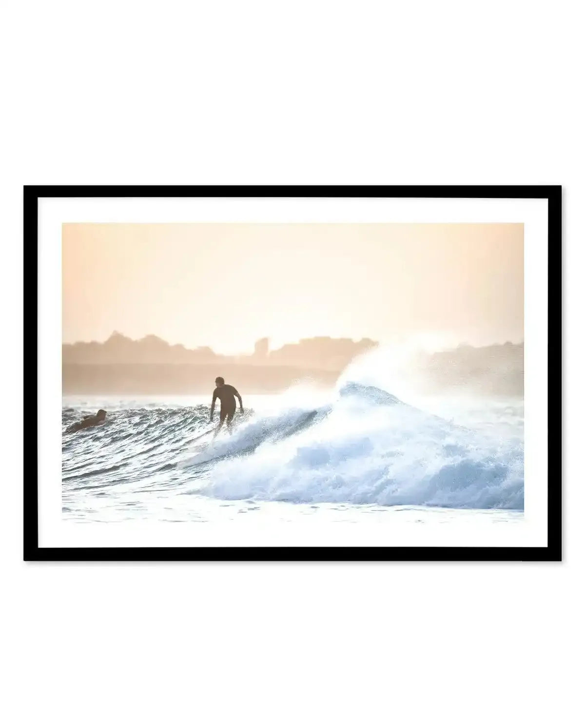 Dusk Waves, The Pass Art Print-PRINT-Olive et Oriel-Olive et Oriel-A5 | 5.8" x 8.3" | 14.8 x 21cm-Black-With White Border-Buy-Australian-Art-Prints-Online-with-Olive-et-Oriel-Your-Artwork-Specialists-Austrailia-Decorate-With-Coastal-Photo-Wall-Art-Prints-From-Our-Beach-House-Artwork-Collection-Fine-Poster-and-Framed-Artwork