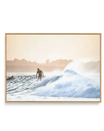 Dusk Waves, The Pass | Framed Canvas-CANVAS-You can shop wall art online with Olive et Oriel for everything from abstract art to fun kids wall art. Our beautiful modern art prints and canvas art are available from large canvas prints to wall art paintings and our proudly Australian artwork collection offers only the highest quality framed large wall art and canvas art Australia - You can buy fashion photography prints or Hampton print posters and paintings on canvas from Olive et Oriel and have 