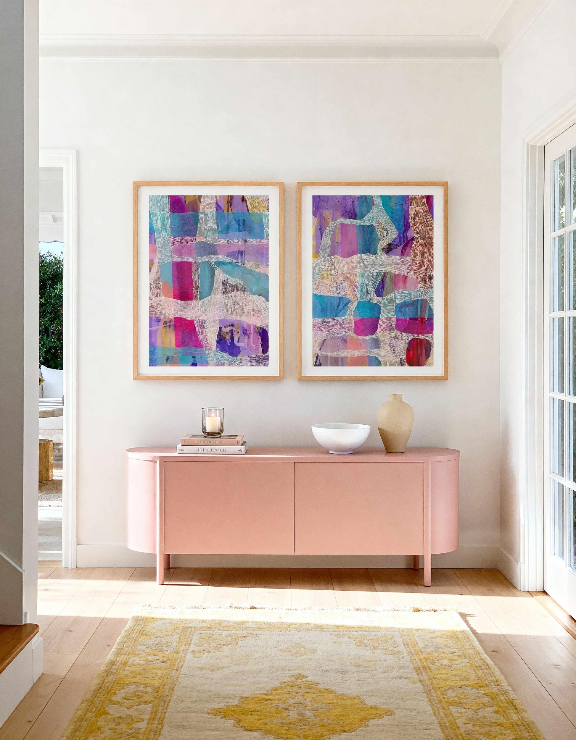 Dusk I & II by Laura Oczós Art Print Set of 2 | Matching Wall Art from Olive et Oriel where you can shop wallpaper and artworks online