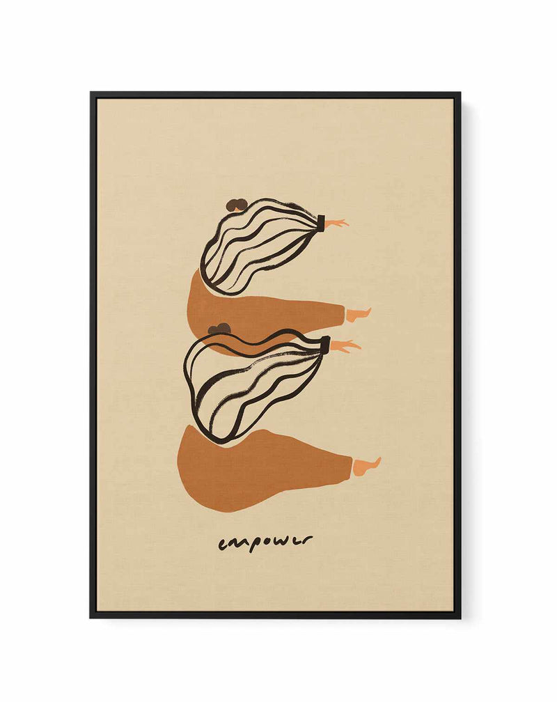 E by Arty Guava | Framed Canvas Art Print