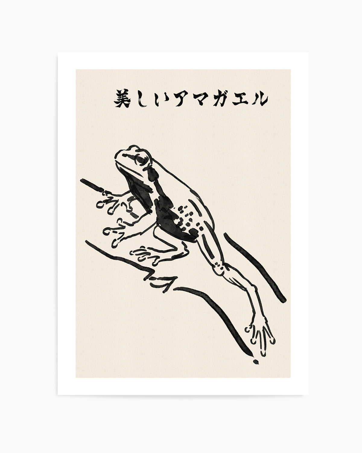 Elegant Japanese Tree Frog by Nicholas | Art Print