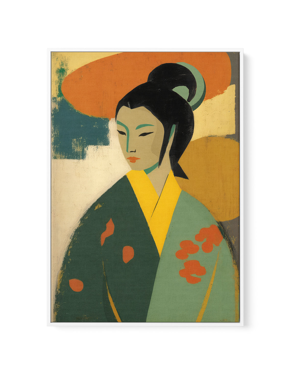 Elegant Portrait by Treechild | Framed Canvas Art Print