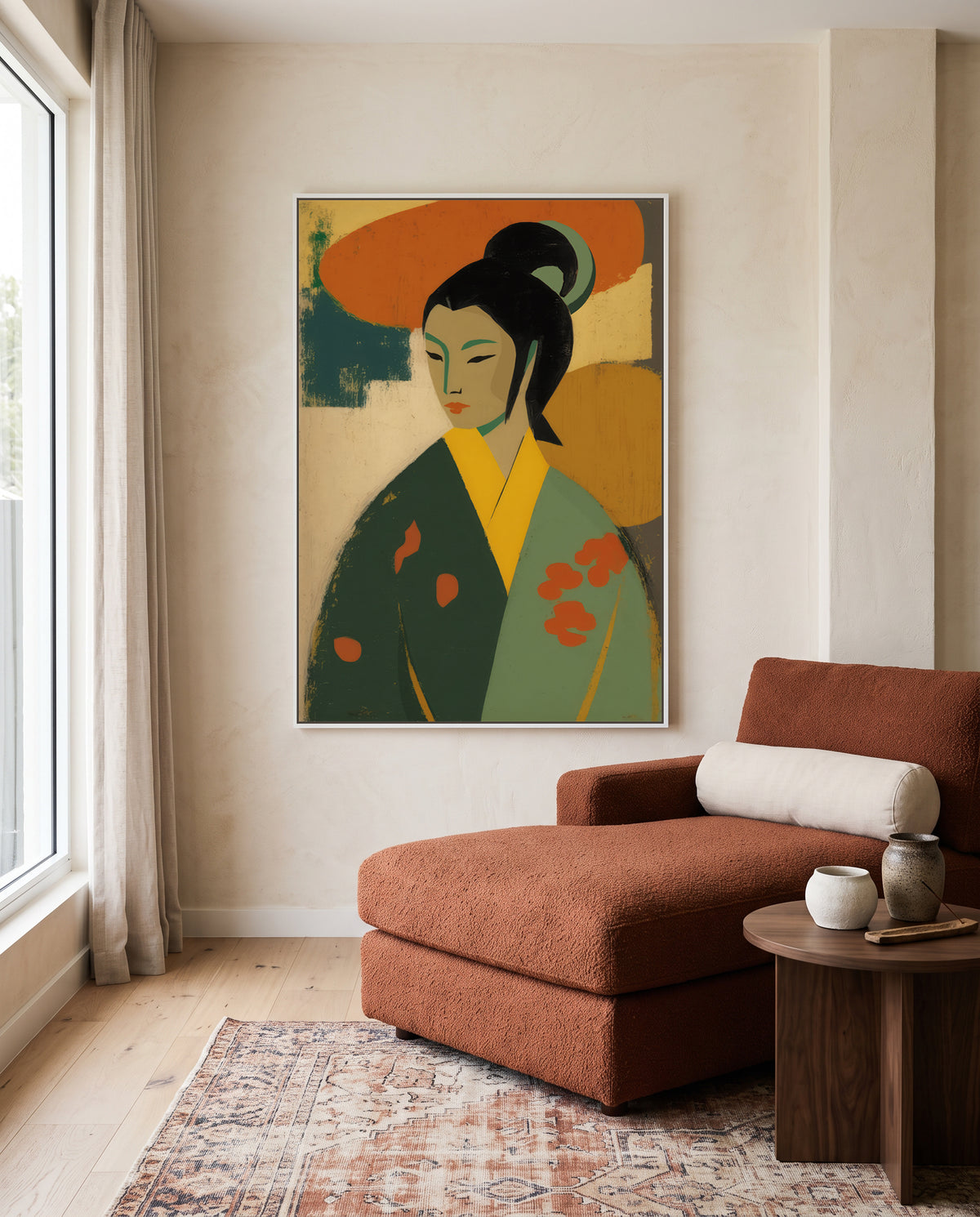 Elegant Portrait by Treechild | Framed Canvas Art Print