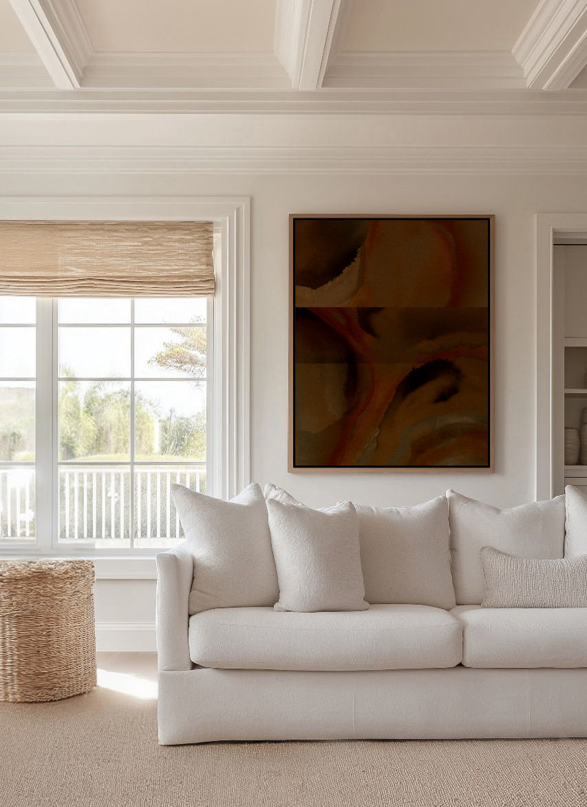 Emotional Currents 1 by Shatha Al Dafai | Framed Canvas Art Print