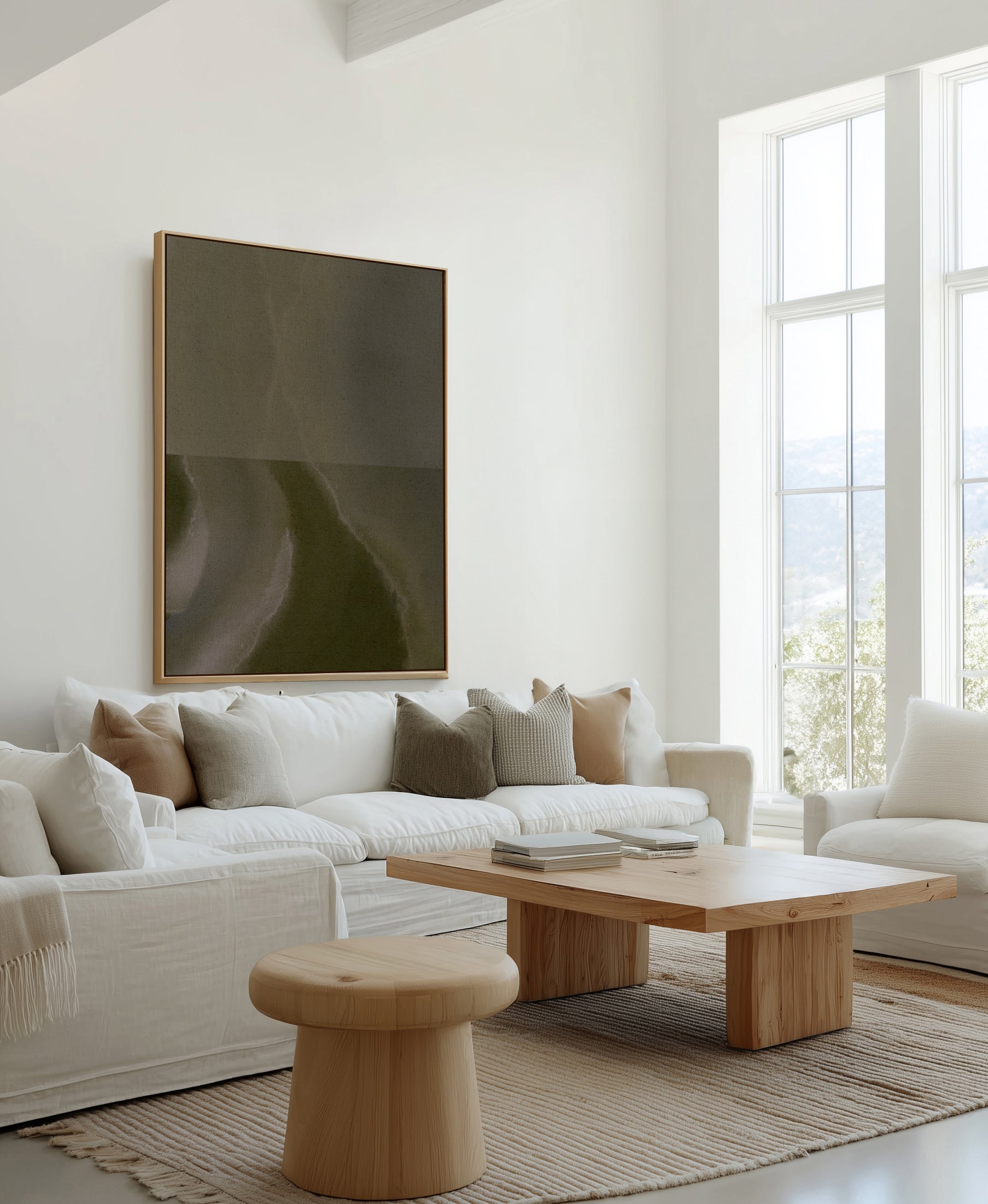 Emotional Currents 6 by Shatha Al Dafai | Framed Canvas Art Print