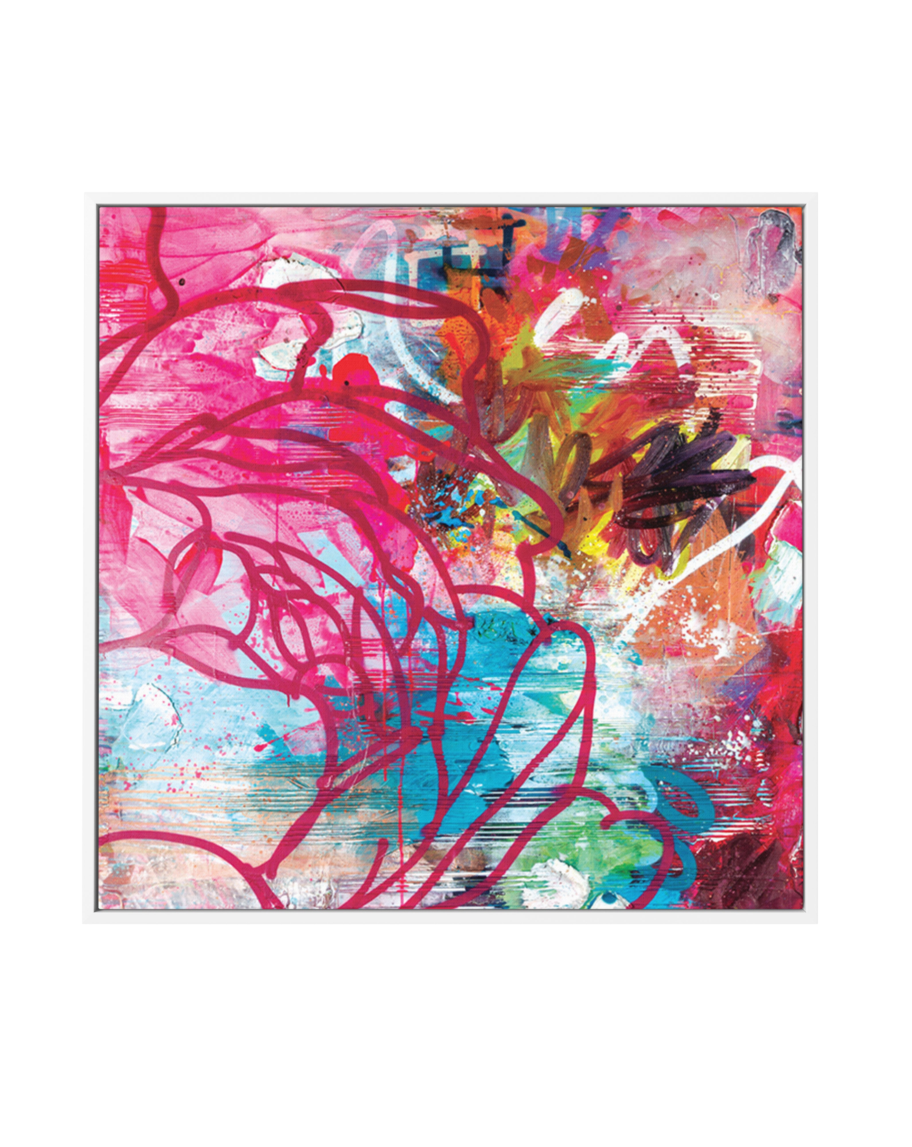Expressive Colorful Painting by Kent Youngstrom | Framed Canvas Art Print