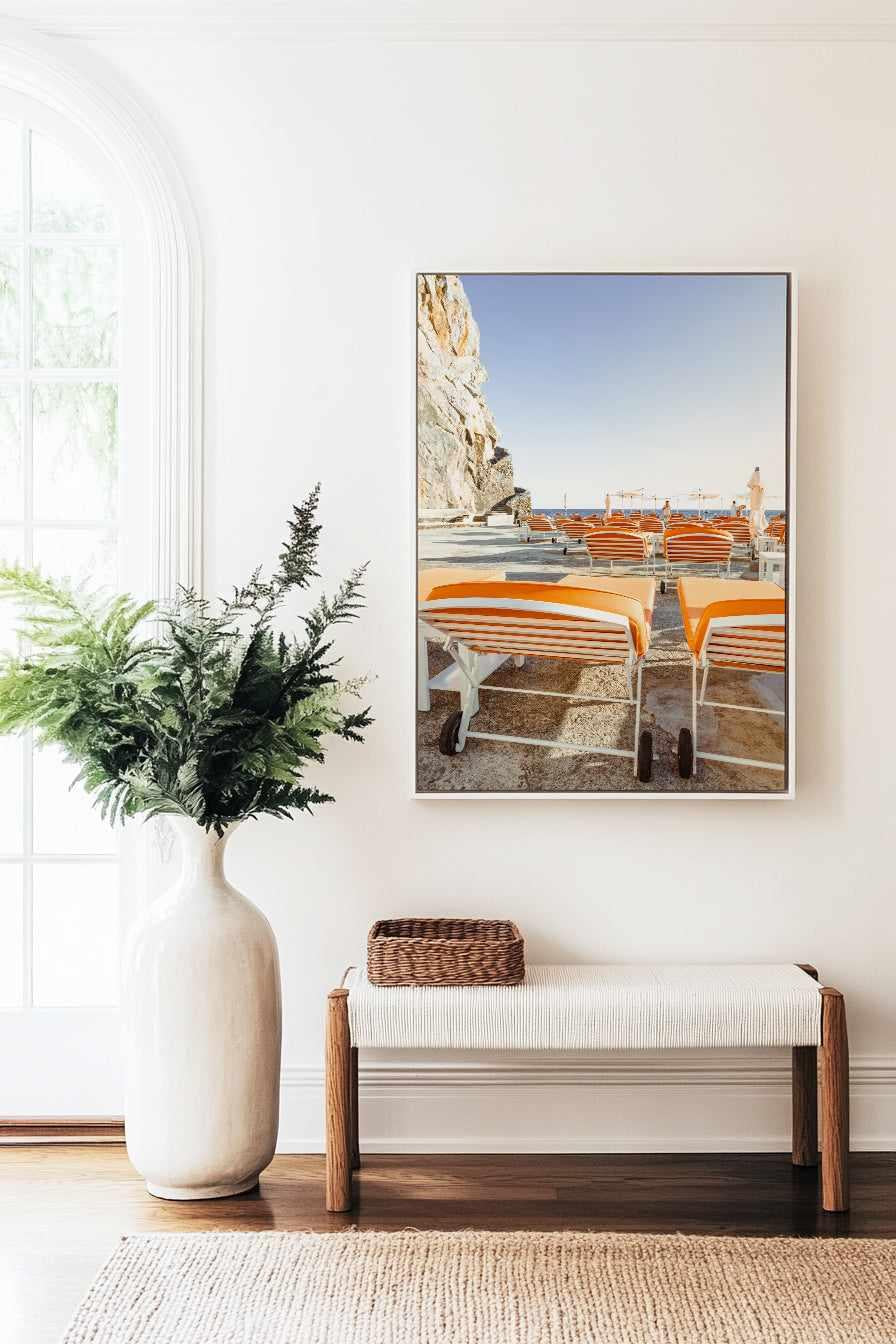 Early Access, Positano by Teigan Geercke | Framed Canvas Art Print from Olive et Oriel where you can shop wallpaper and artworks online