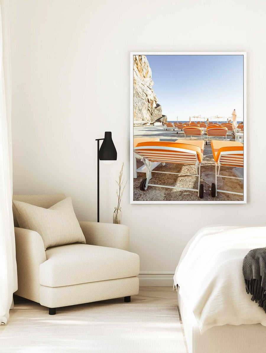 Early Access, Positano by Teigan Geercke | Framed Canvas Art Print from Olive et Oriel where you can shop wallpaper and artworks online