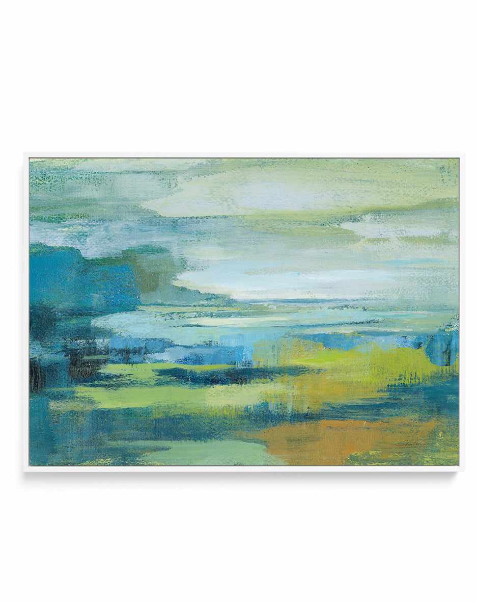 Early Spring Lake | Framed Canvas Art Print