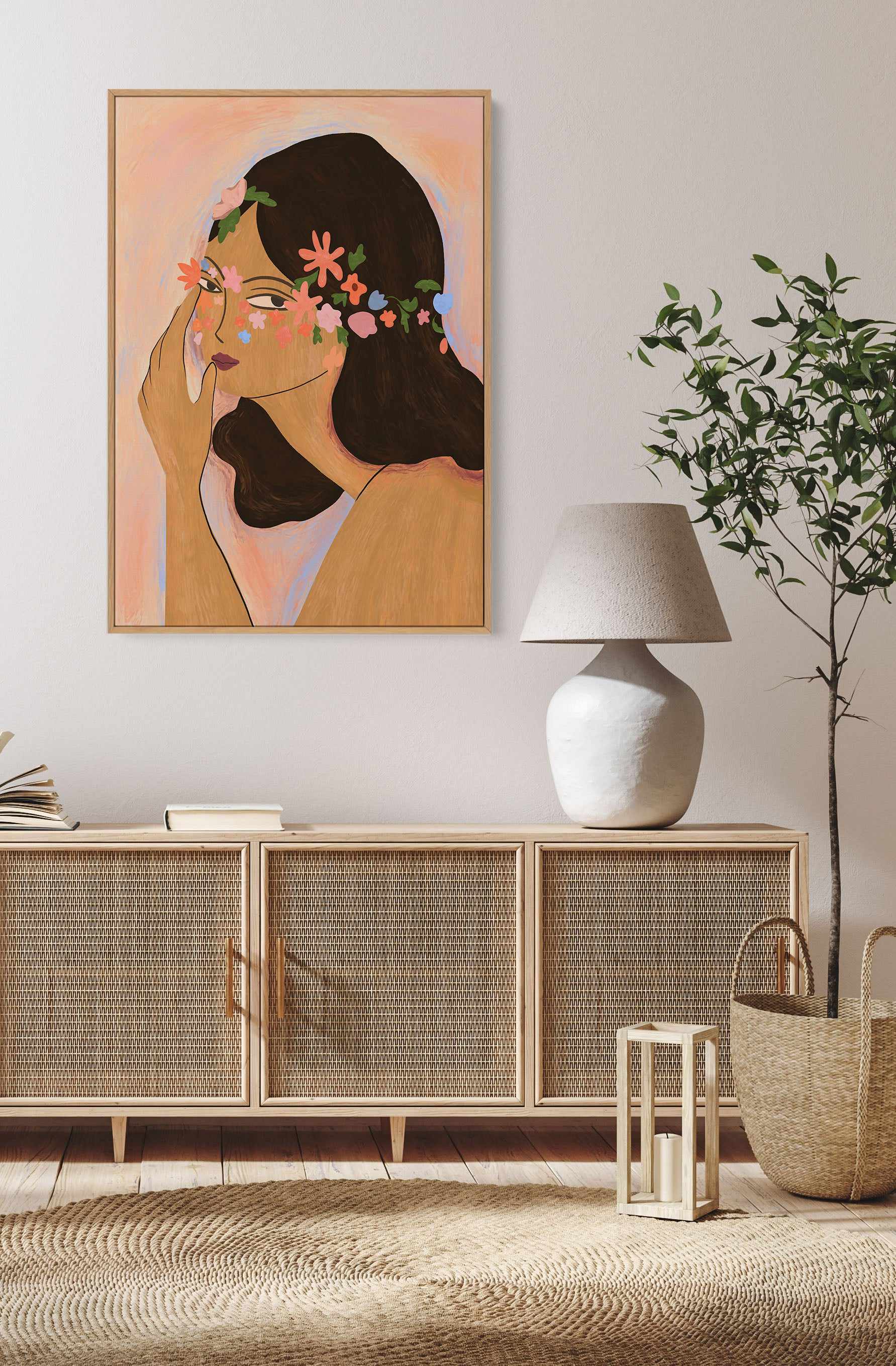 Earthchild by Arty Guava | Framed Canvas Art Print from Olive et Oriel where you can shop wallpaper and artworks online