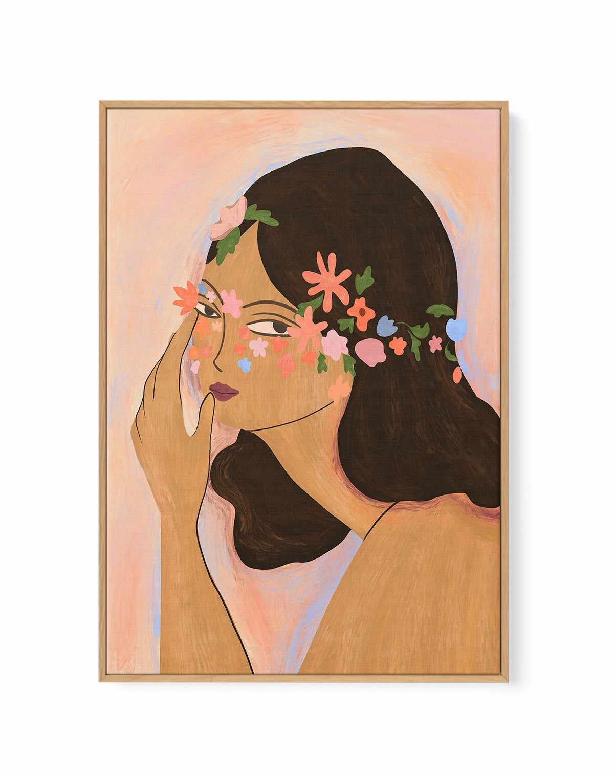 Earthchild by Arty Guava | Framed Canvas Art Print from Olive et Oriel where you can shop wallpaper and artworks online