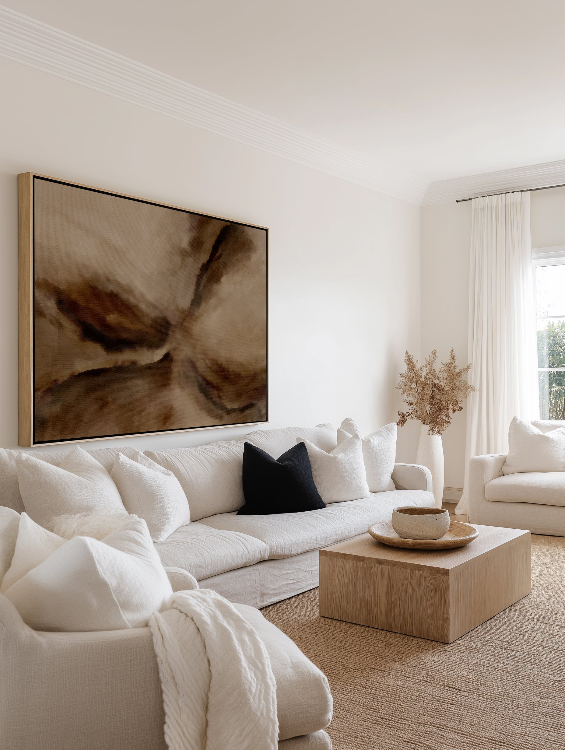 Earth Melody by Shatha Al Dafai | Framed Canvas Art Print
