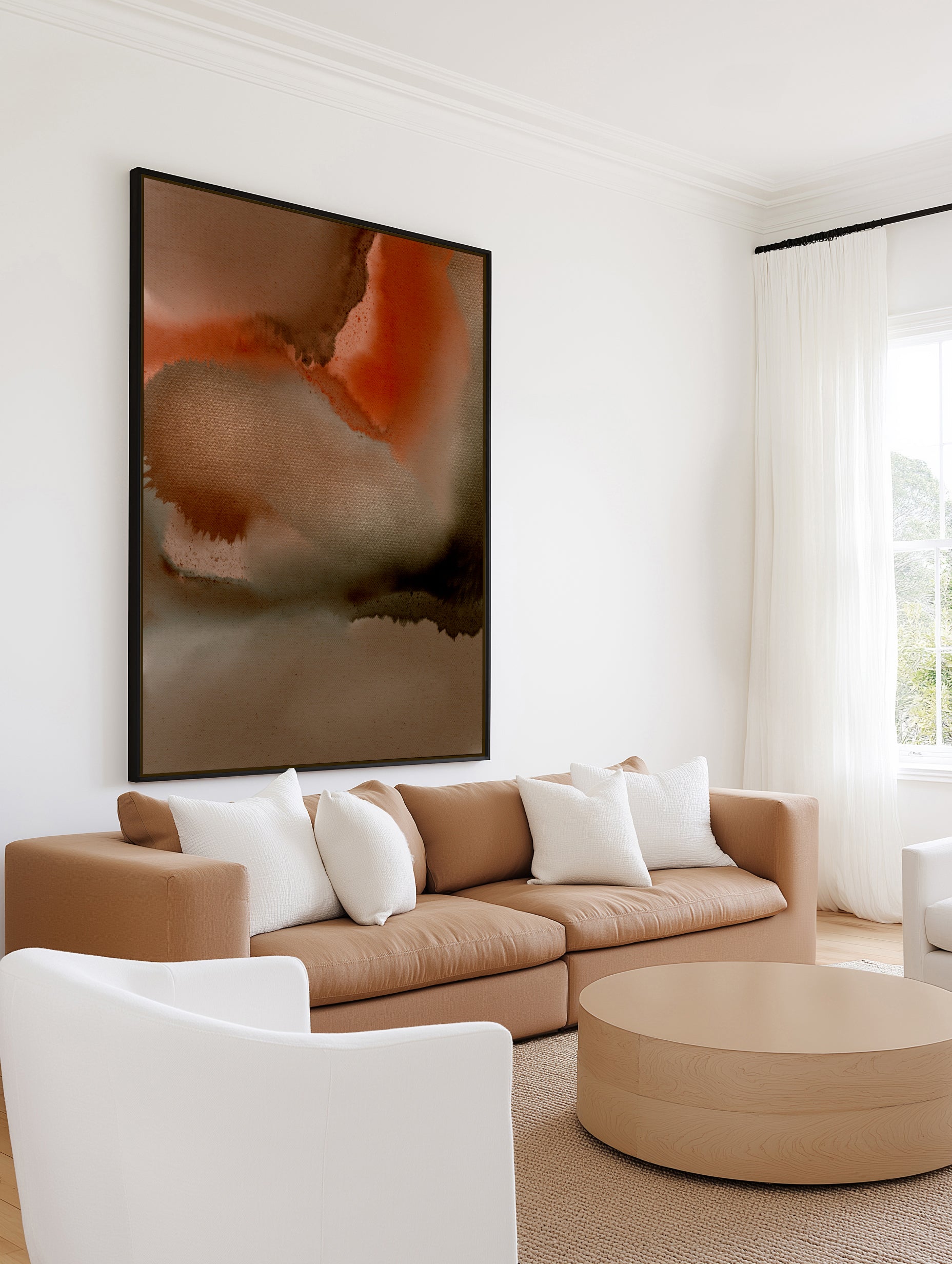 Earth Song 1 by Shatha Al Dafai | Framed Canvas Art Print
