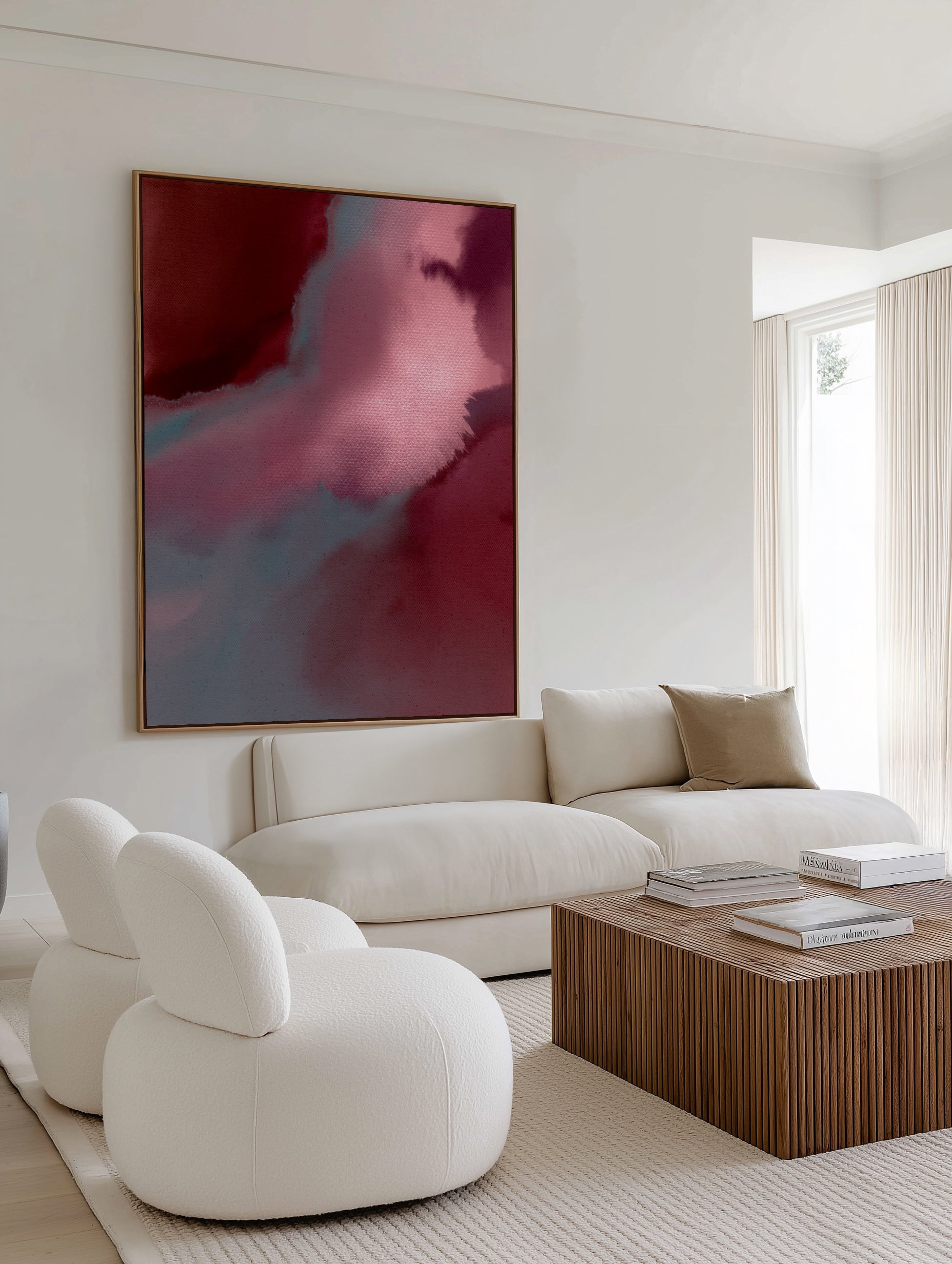 Earth Song 2 by Shatha Al Dafai | Framed Canvas Art Print