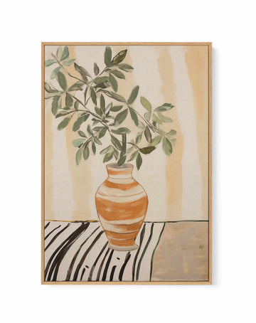 Earth & Leaf | Framed Canvas Art Print from Olive et Oriel where you can shop wallpaper and artworks online