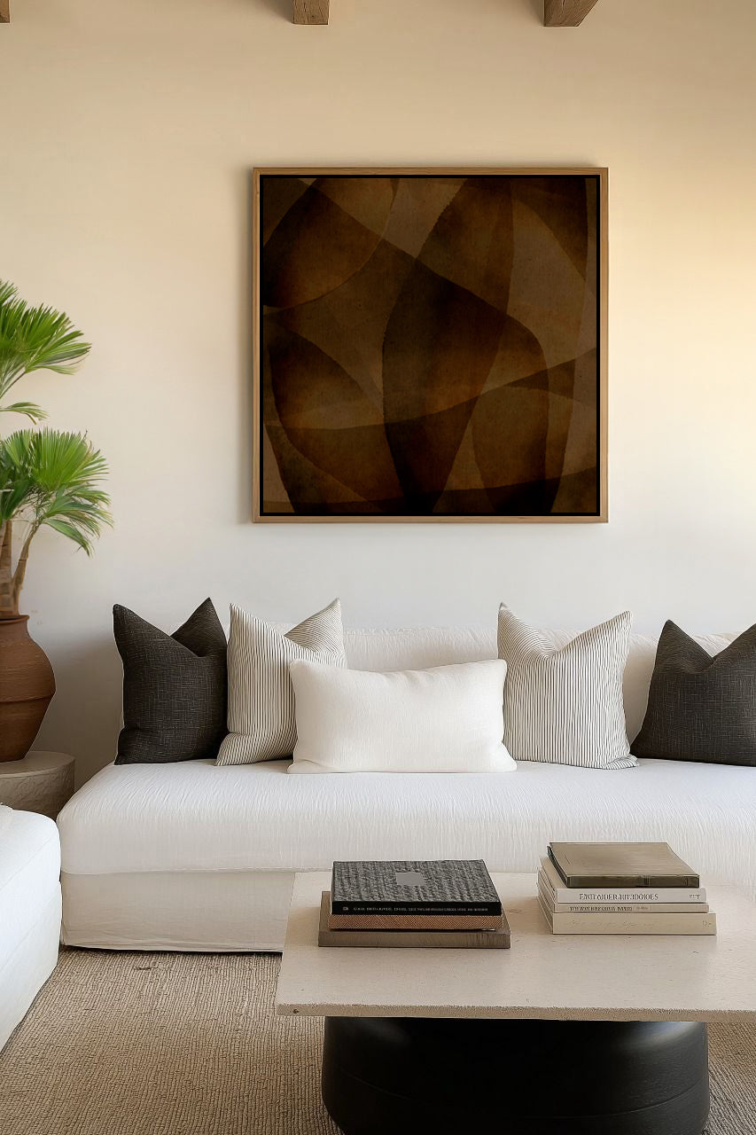 Earthbound 3 by Shatha Al Dafai | Framed Canvas Art Print