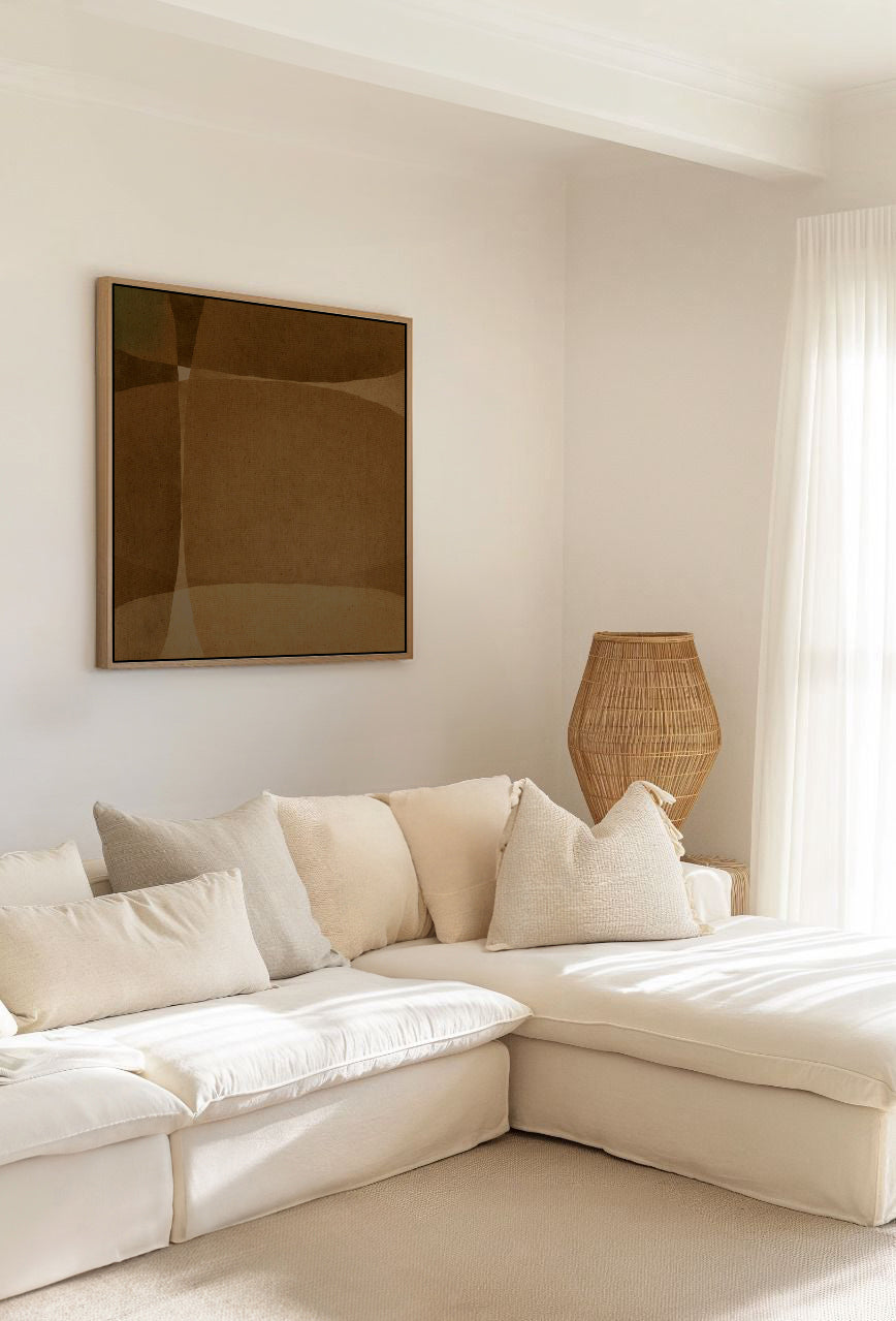 Earthbound 5 by Shatha Al Dafai | Framed Canvas Art Print