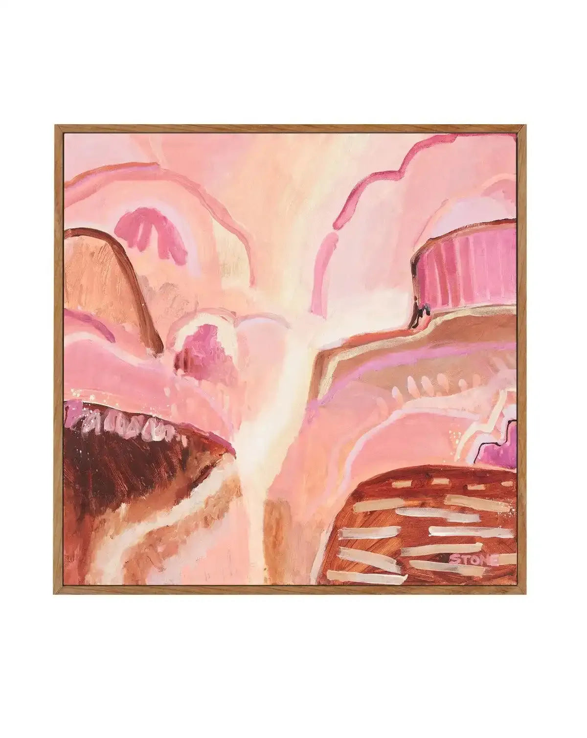 Earthen by Belinda Stone | Framed Canvas-CANVAS-You can shop wall art online with Olive et Oriel for everything from abstract art to fun kids wall art. Our beautiful modern art prints and canvas art are available from large canvas prints to wall art paintings and our proudly Australian artwork collection offers only the highest quality framed large wall art and canvas art Australia - You can buy fashion photography prints or Hampton print posters and paintings on canvas from Olive et Oriel and h