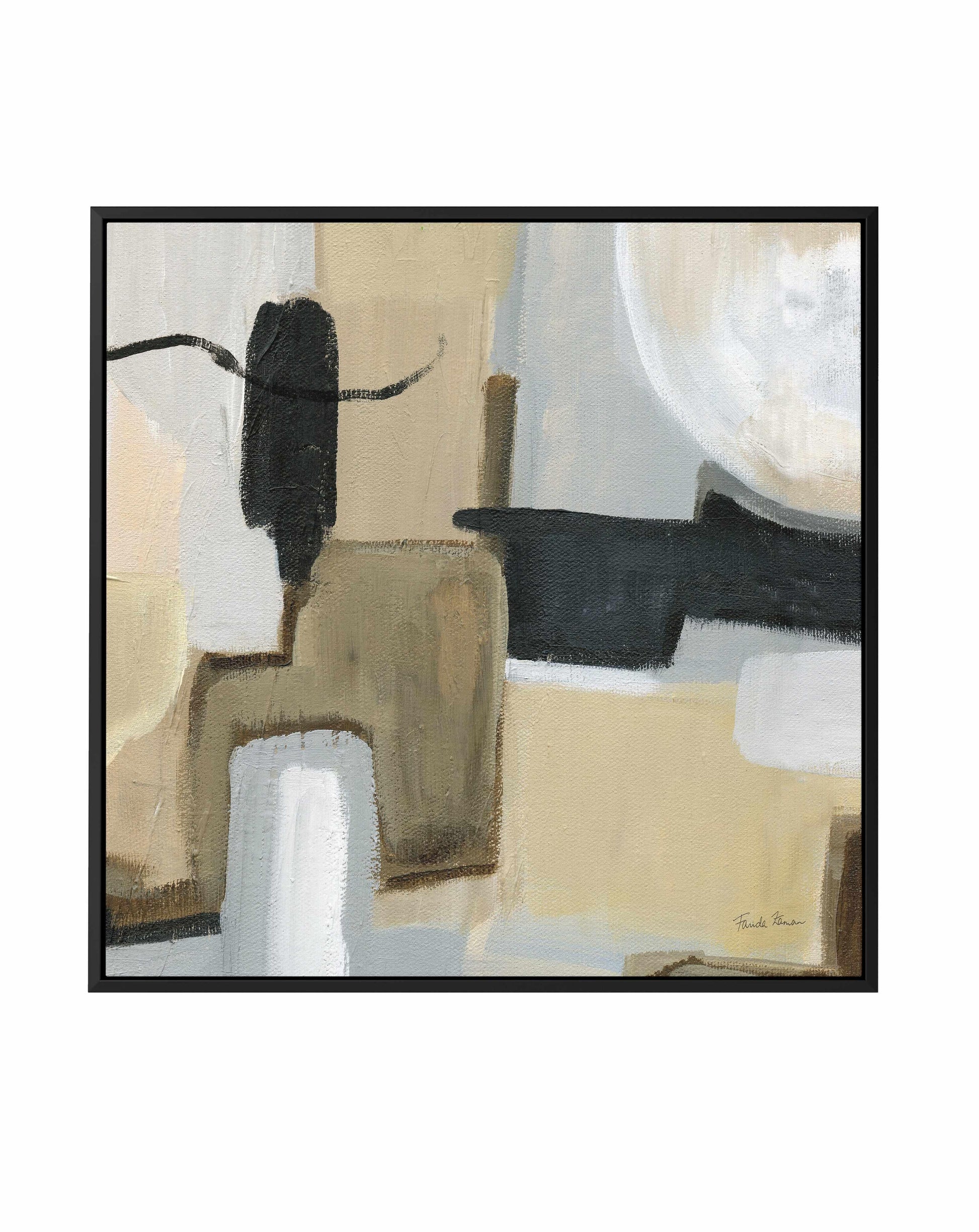 Earthy Abstract | Framed Canvas Art Print from Olive et Oriel where you can shop wallpaper and artworks online