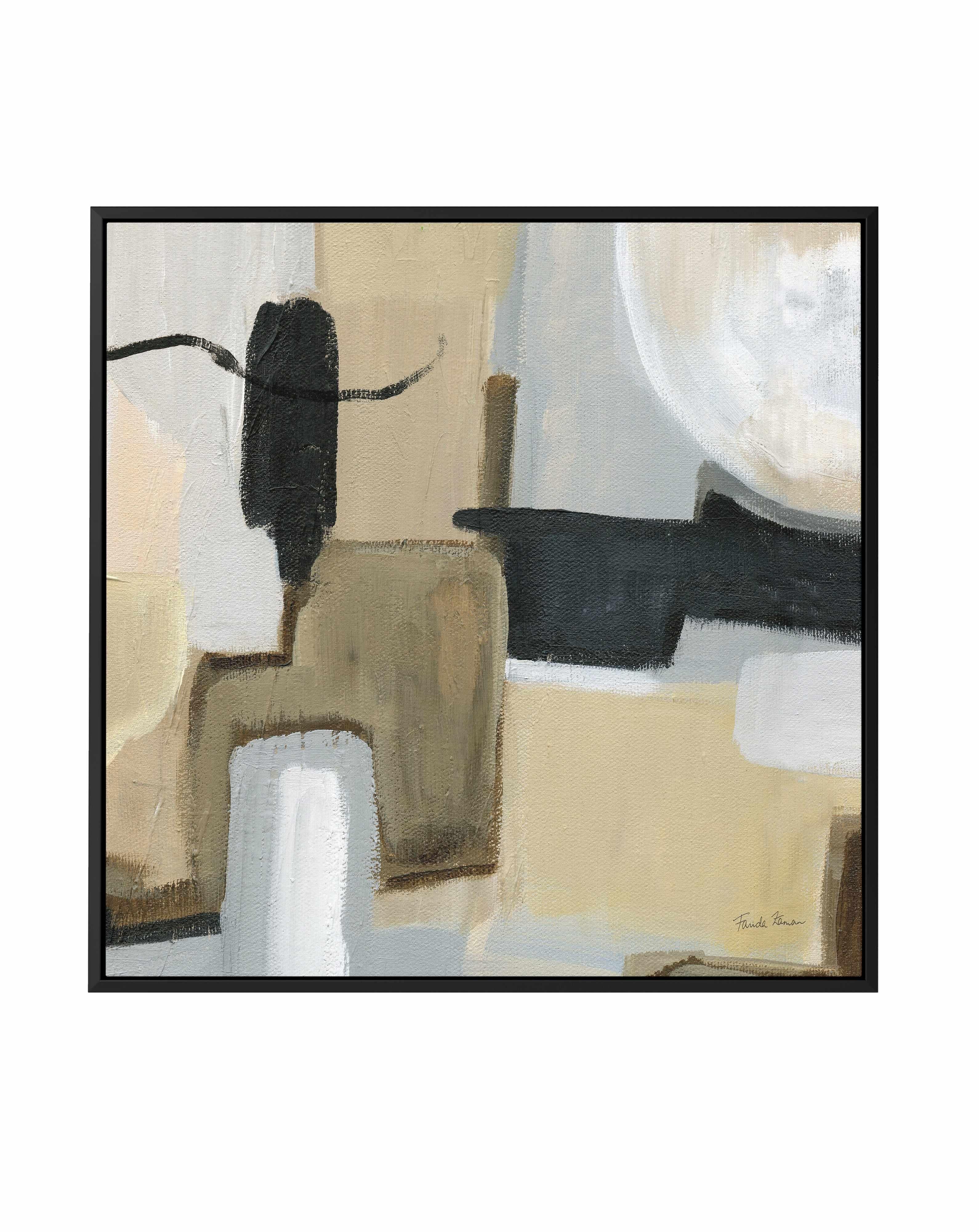 Earthy Abstract | Framed Canvas Art Print from Olive et Oriel where you can shop wallpaper and artworks online