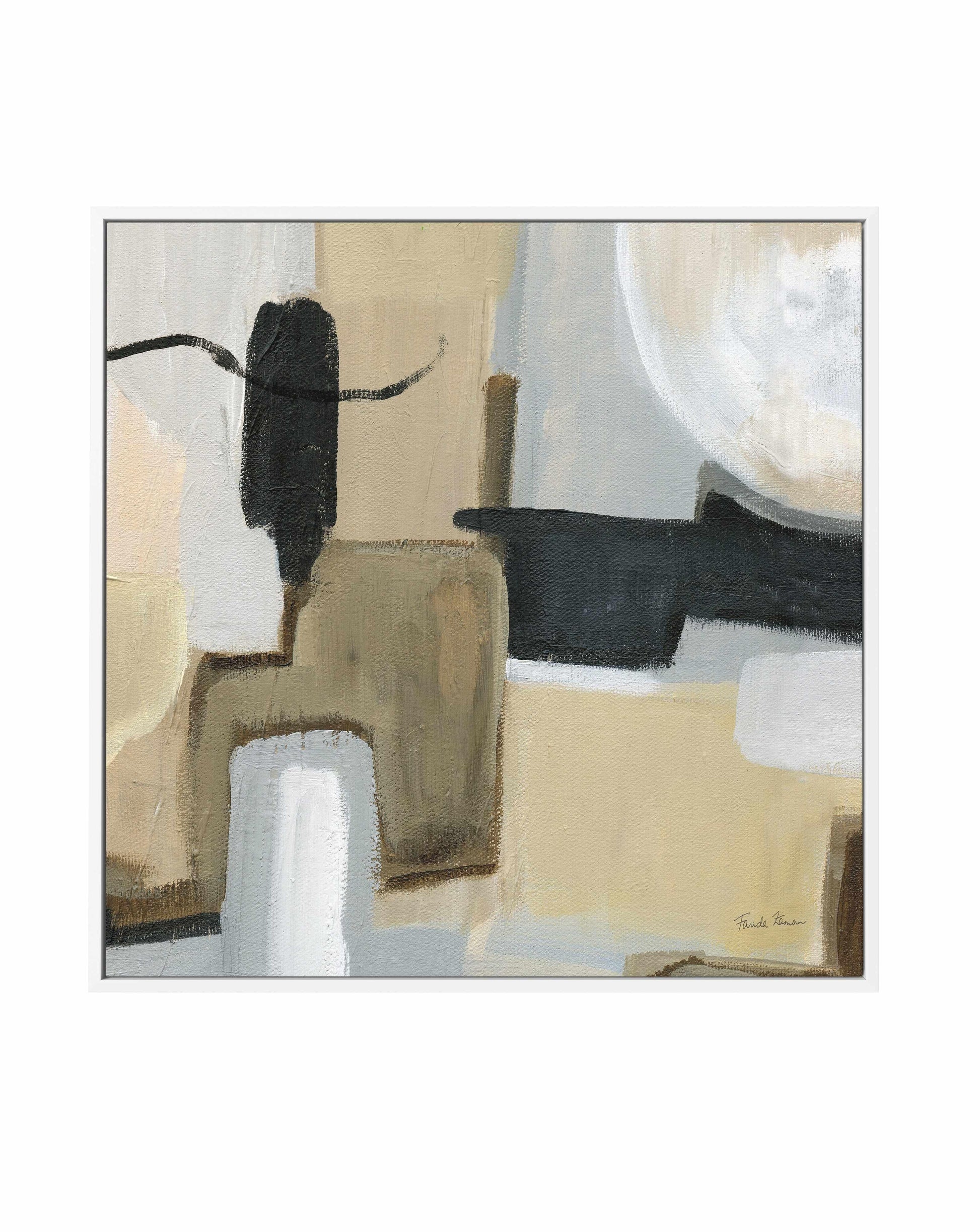 Earthy Abstract | Framed Canvas Art Print from Olive et Oriel where you can shop wallpaper and artworks online