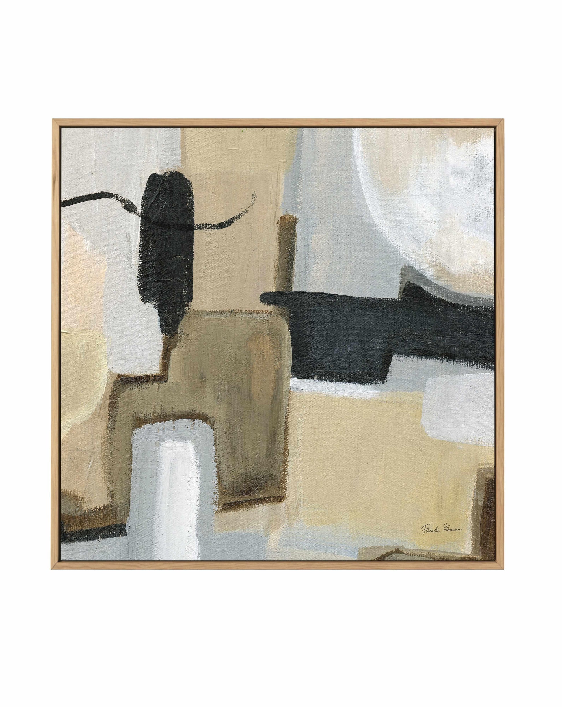Earthy Abstract | Framed Canvas Art Print from Olive et Oriel where you can shop wallpaper and artworks online