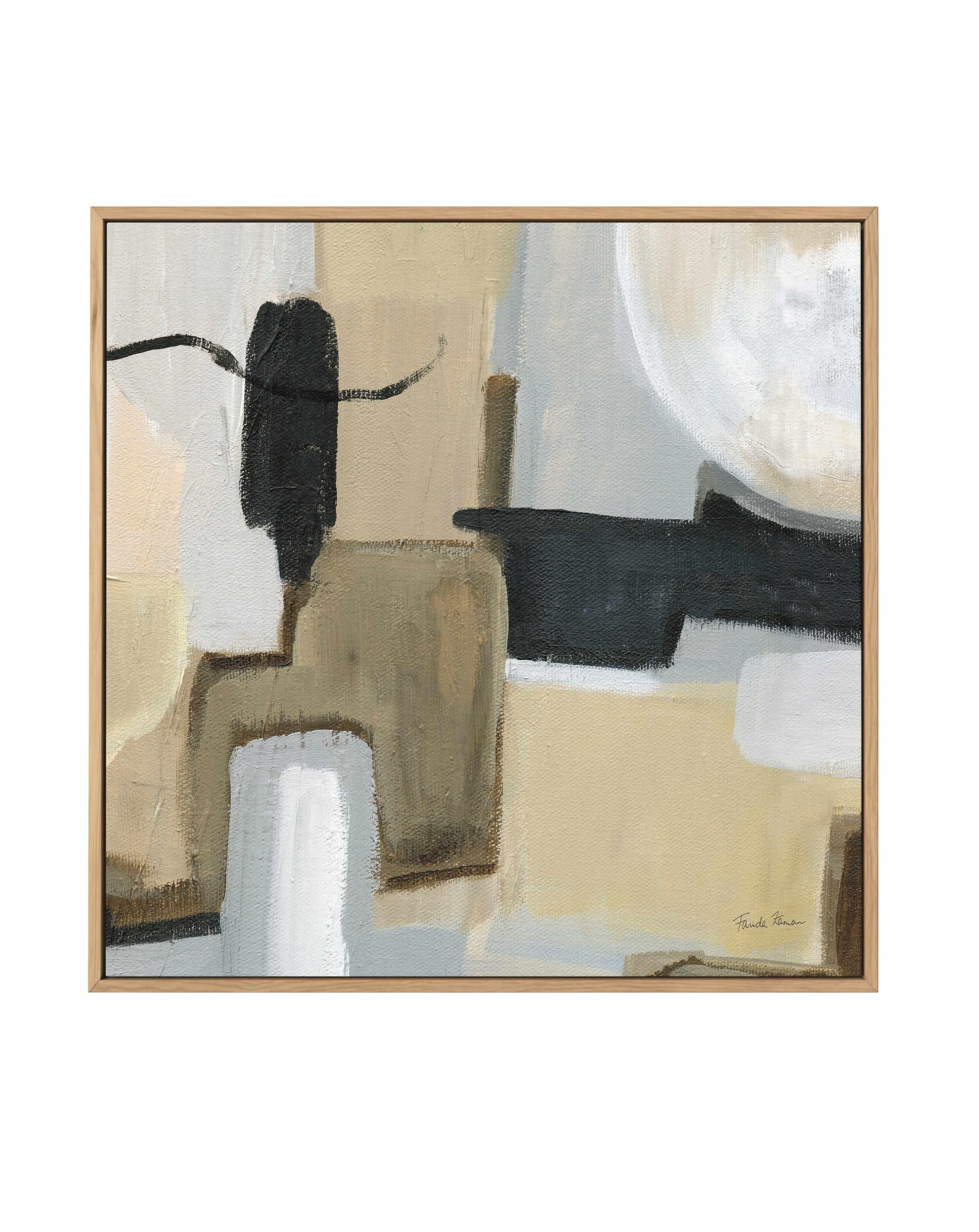 Earthy Abstract | Framed Canvas Art Print from Olive et Oriel where you can shop wallpaper and artworks online