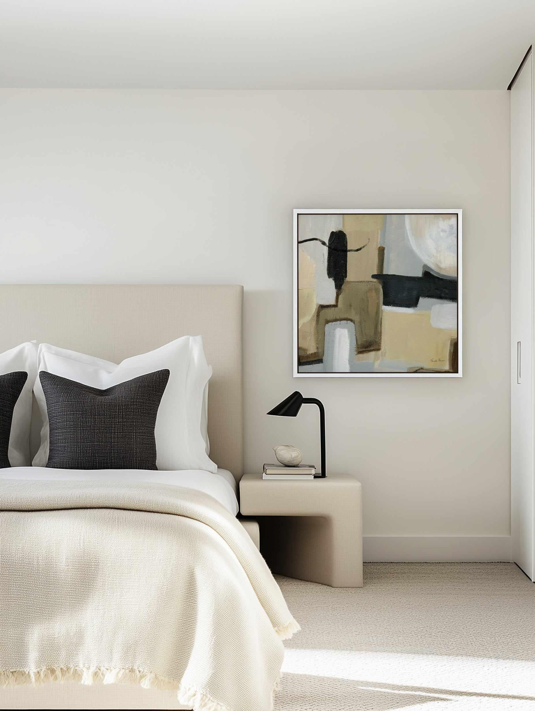 Earthy Abstract | Framed Canvas Art Print from Olive et Oriel where you can shop wallpaper and artworks online