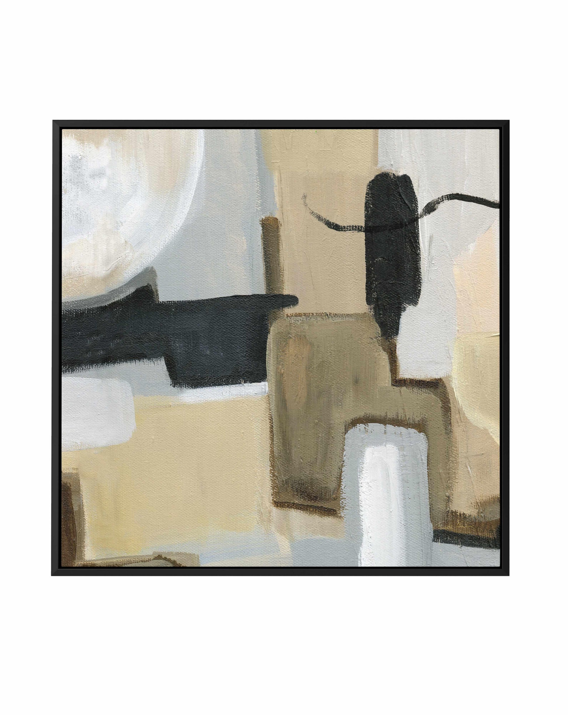 Earthy Abstract I Flipped | Framed Canvas Art Print from Olive et Oriel where you can shop wallpaper and artworks online