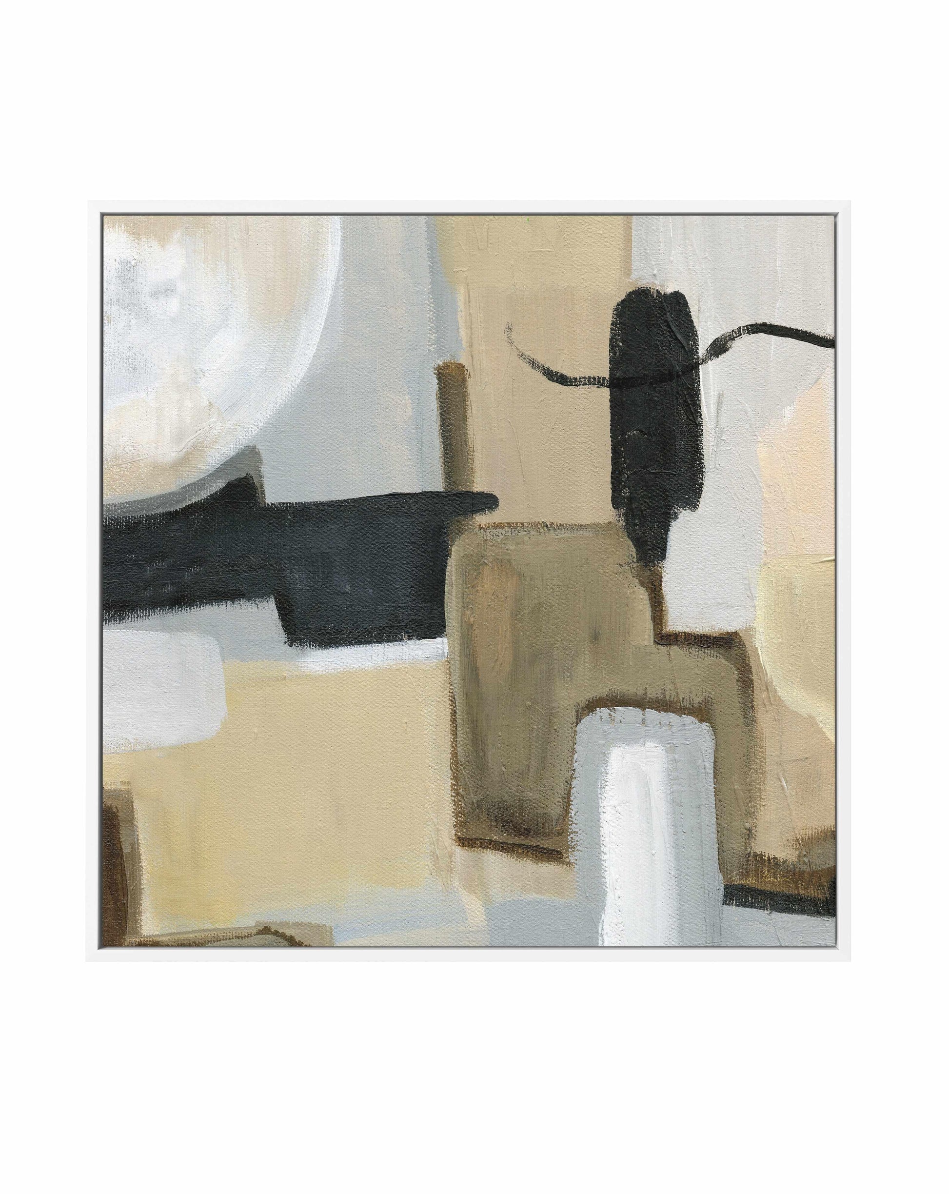 Earthy Abstract I Flipped | Framed Canvas Art Print from Olive et Oriel where you can shop wallpaper and artworks online