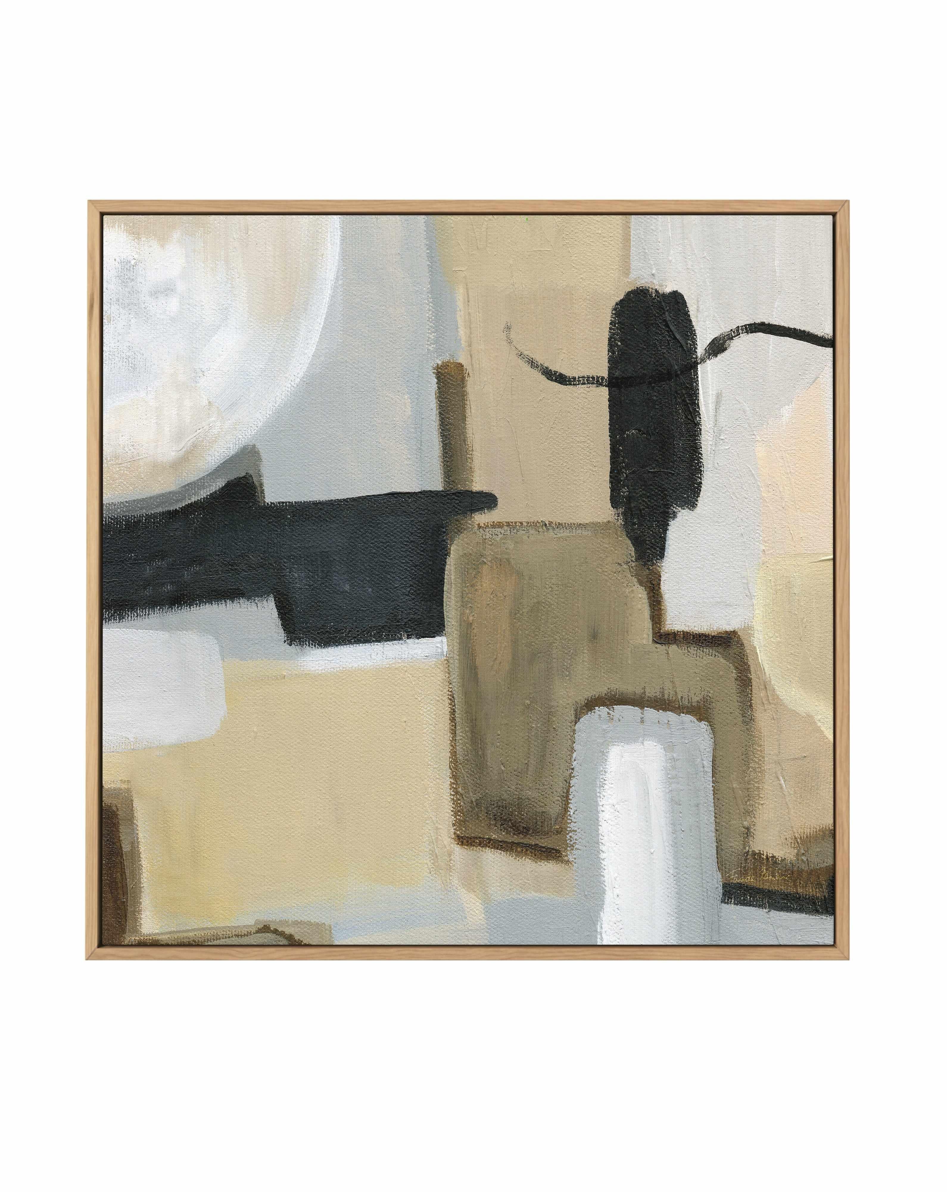 Earthy Abstract I Flipped | Framed Canvas Art Print from Olive et Oriel where you can shop wallpaper and artworks online