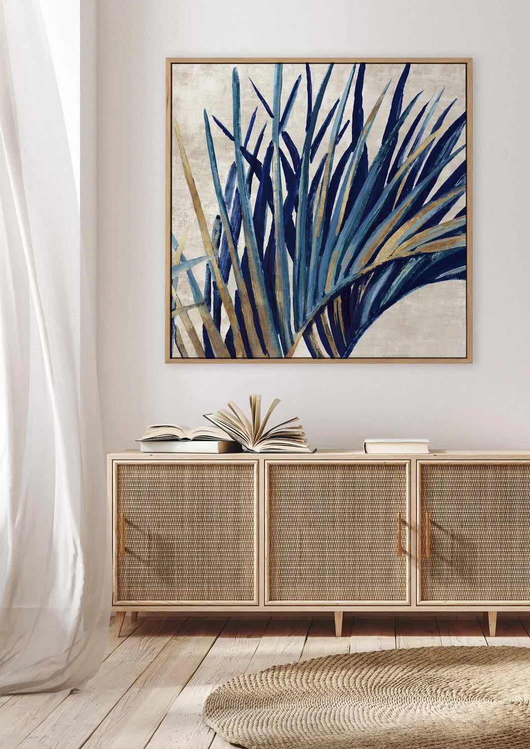 Easing Palm I | Framed Canvas Art Print from Olive et Oriel where you can shop wallpaper and artworks online