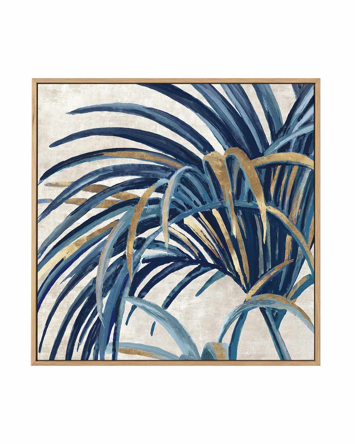 Easing Palm II | Framed Canvas Art Print