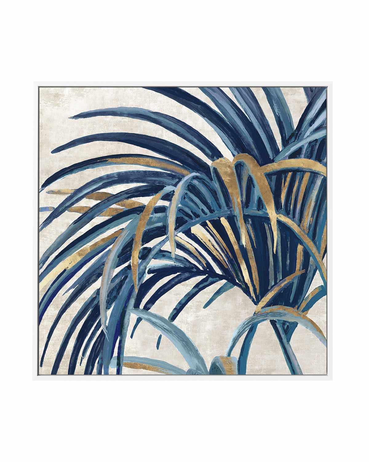 Easing Palm II | Framed Canvas Art Print