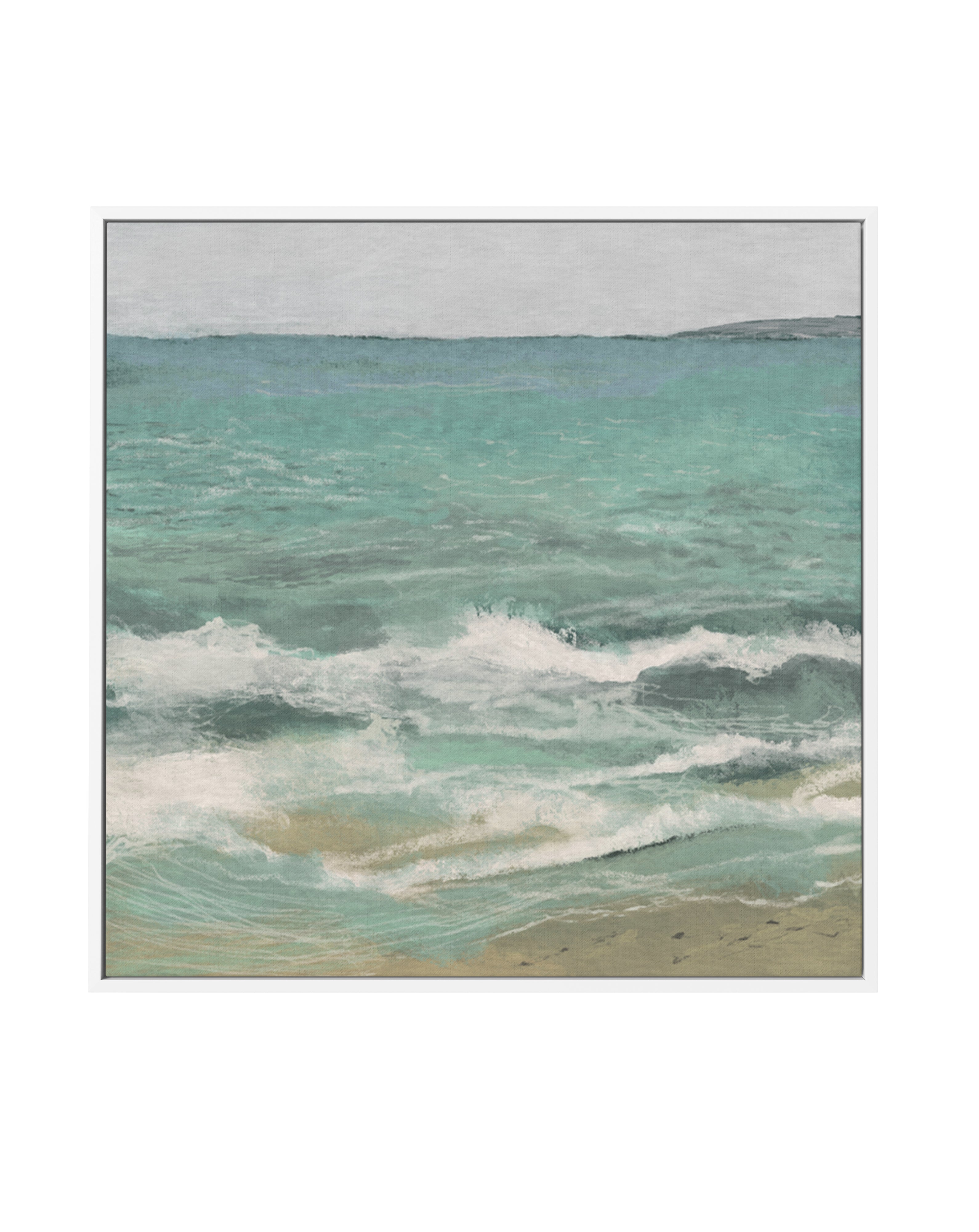 East Bank Waves by Dan Hobday | Framed Canvas Art Print