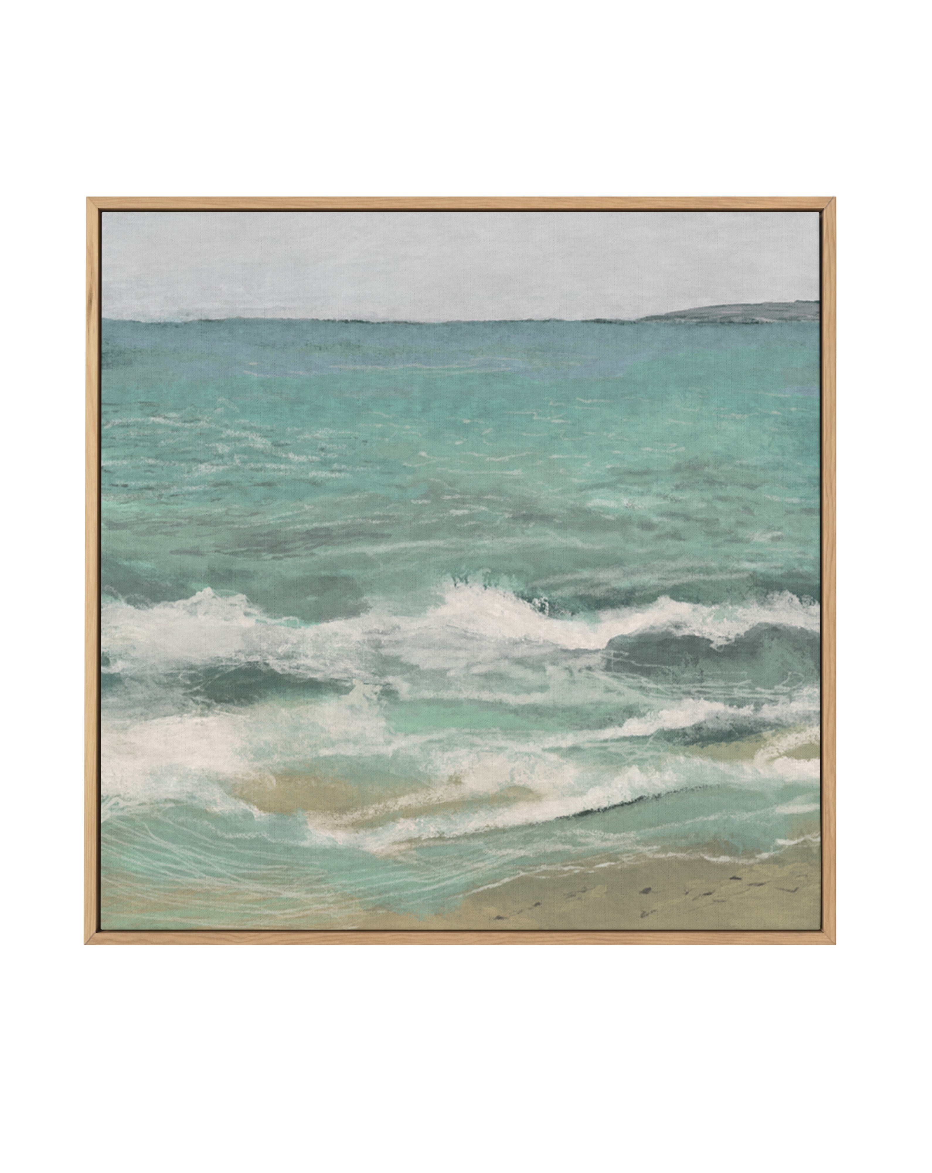 East Bank Waves by Dan Hobday | Framed Canvas Art Print