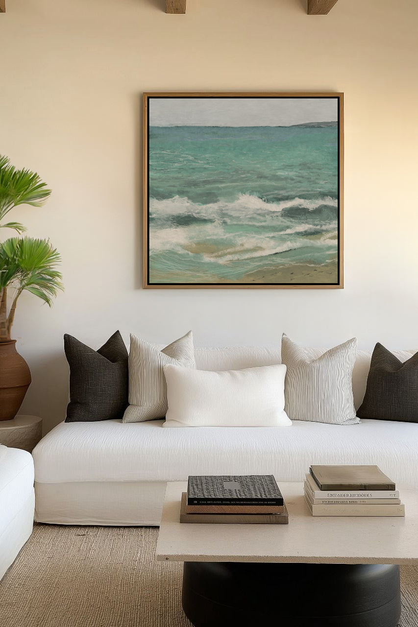 East Bank Waves by Dan Hobday | Framed Canvas Art Print