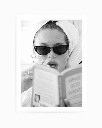 Easy Reading by Mario Stefanelli Art Print black black & white art print